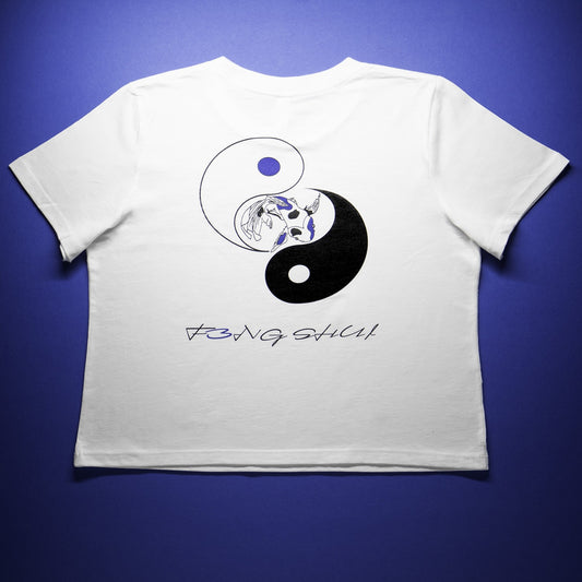 Women's Boxy Crop Top- "Koi"